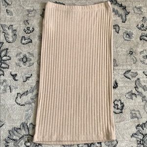 Forever 21 beige maxi skirt
